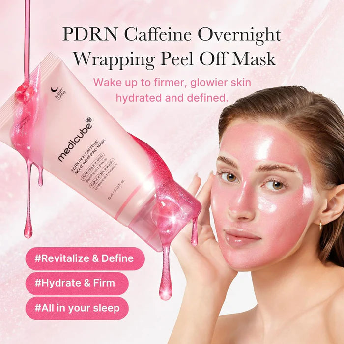 PDRN Pink Caffeine Night Wrapping Mask (75ml)