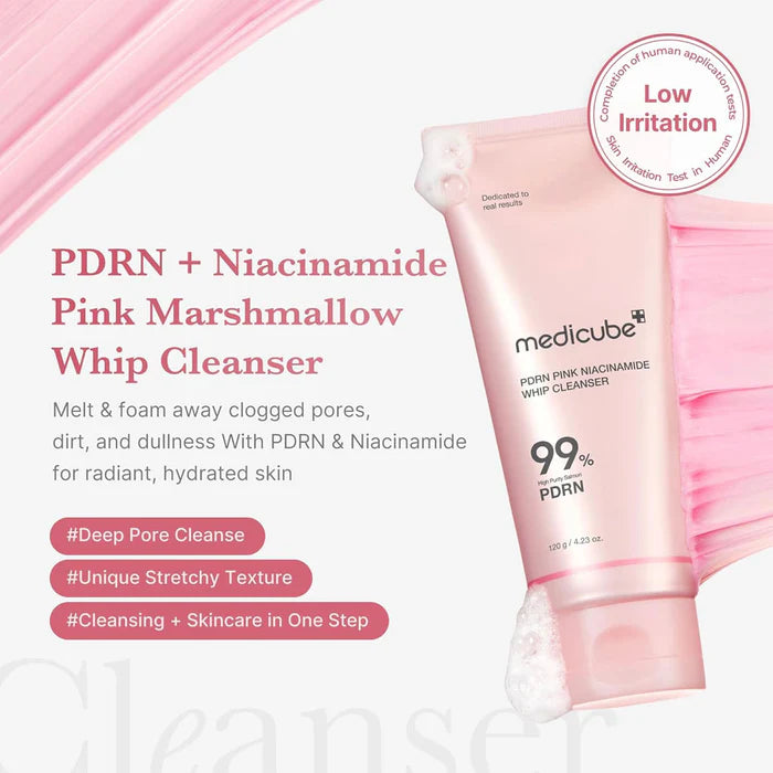 PDRN Pink Niacinamide Whip Cleanser (120g)